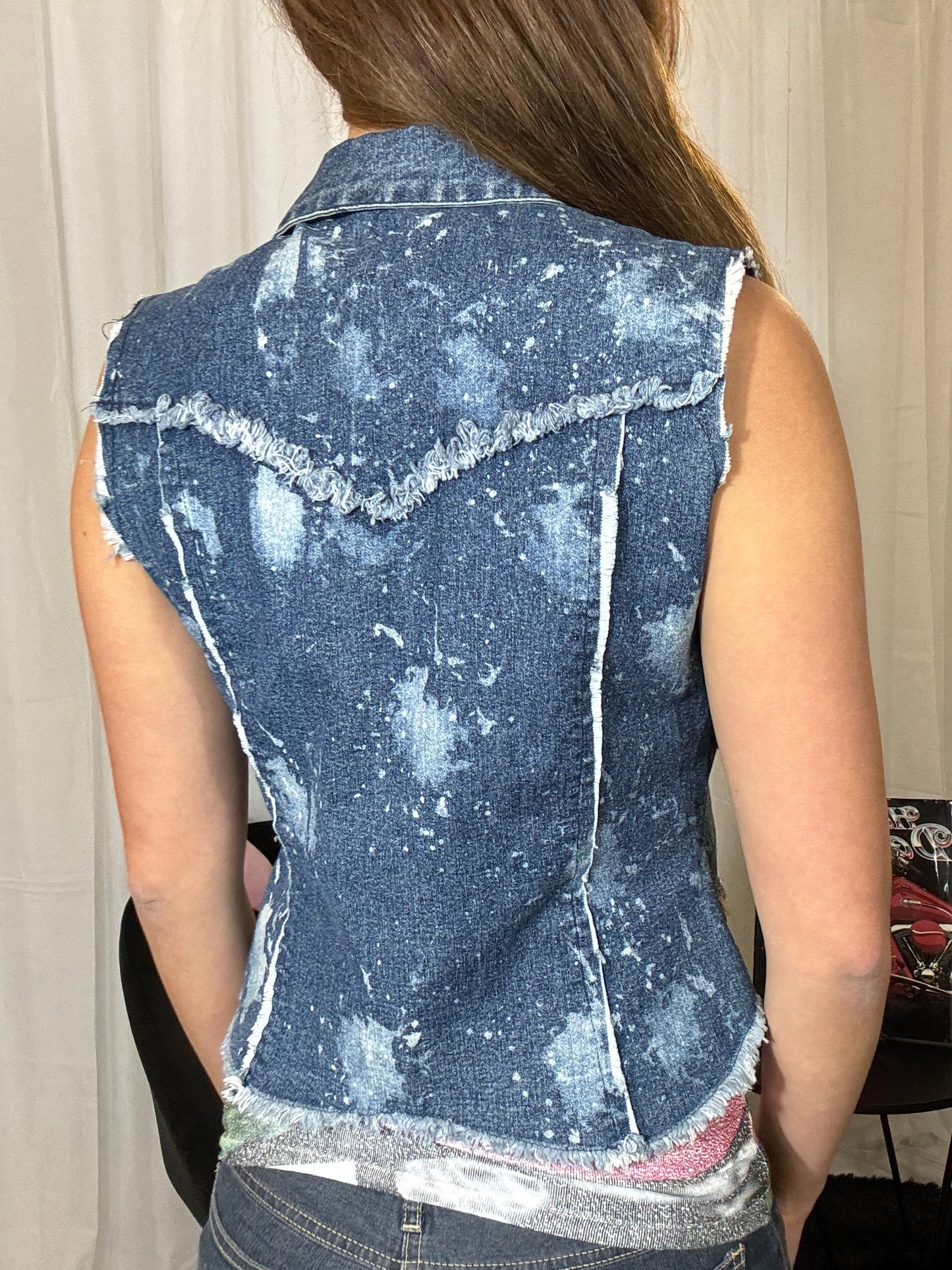 Trademark Vintage Patchwork Denim Vest