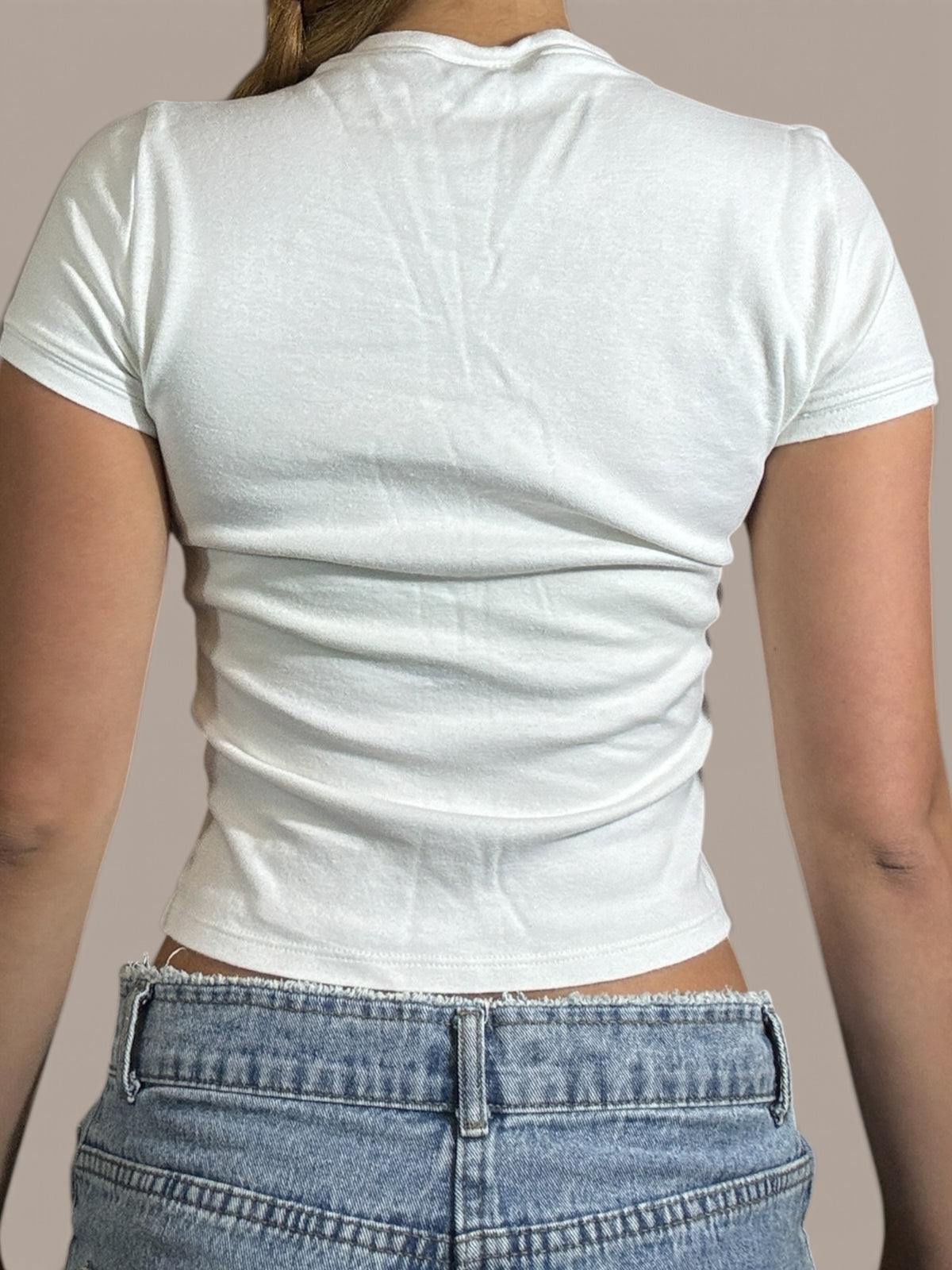 bebe white shirt
