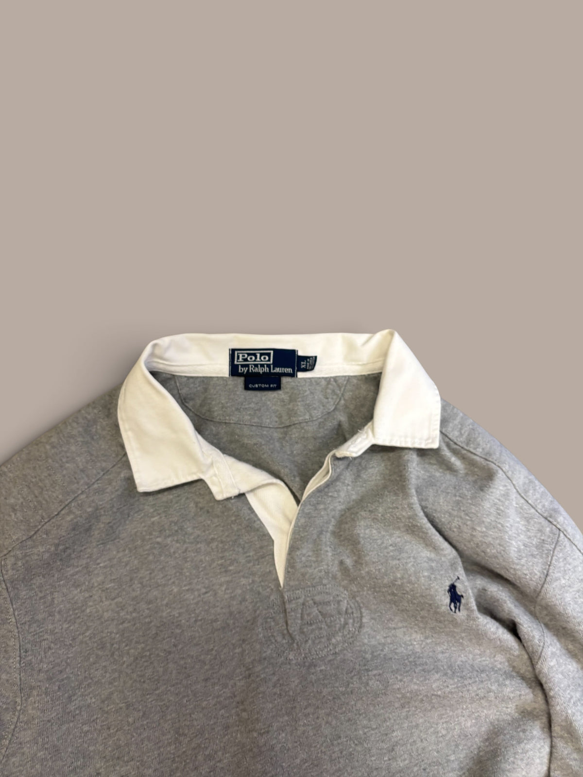 ralph Lauren grey long sleeve polo style