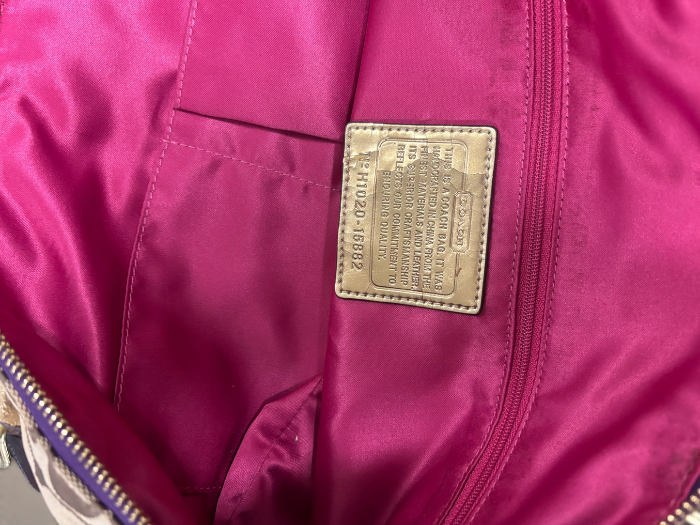 rare 2000s era poppy coach bag