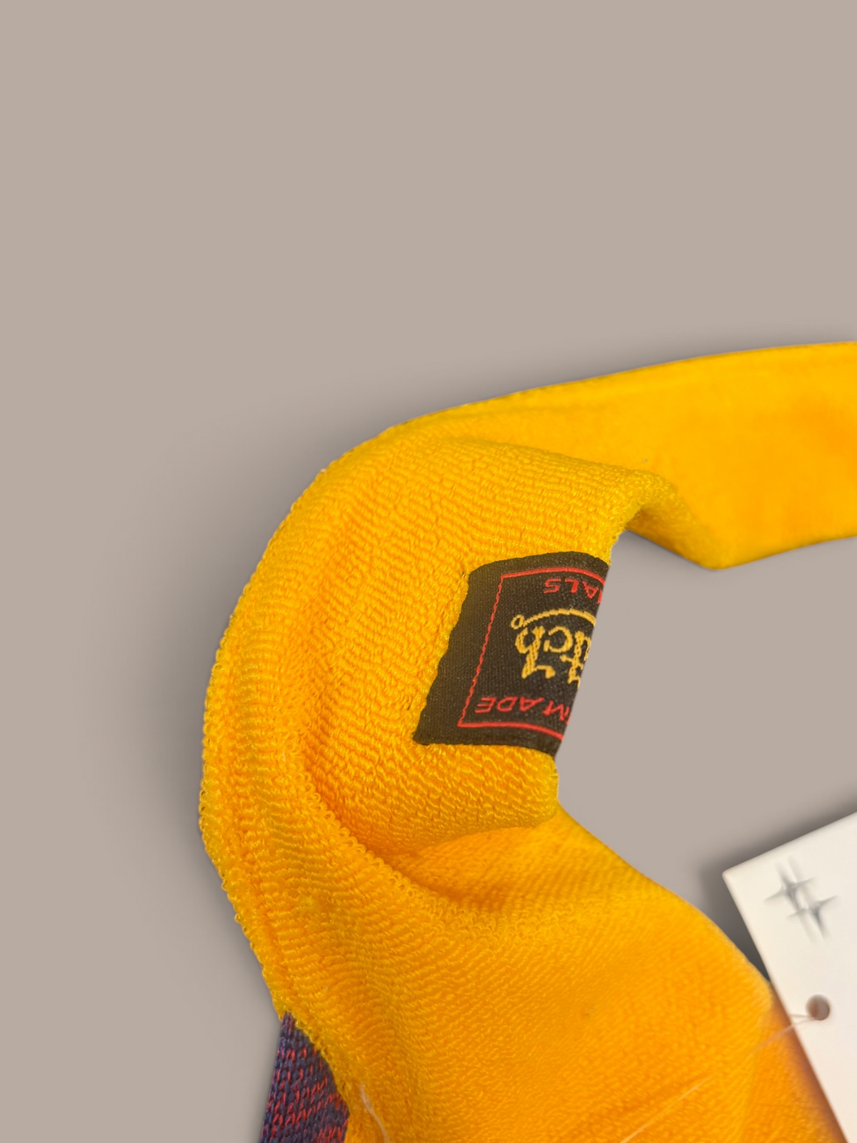 von dutch tennis cap yellow with purple and red rim outline