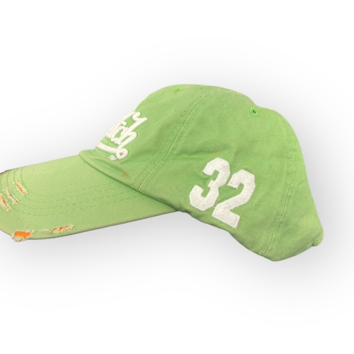 Green and White Vintage Von Dutch Hat
