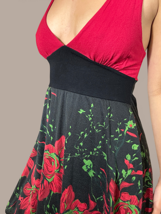 lemonsmash vintage dress black and red