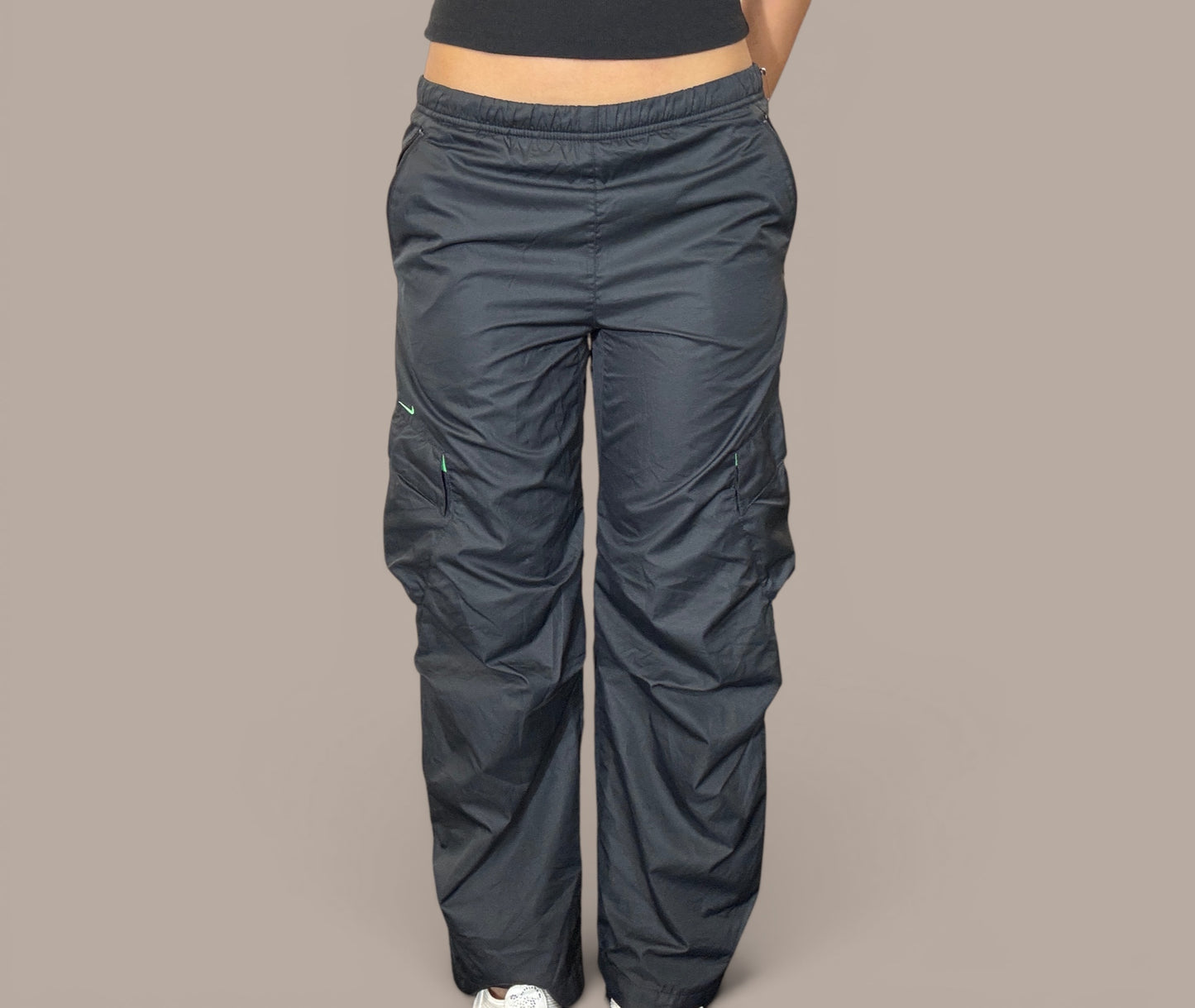 nike vintage grey active wear tack pants