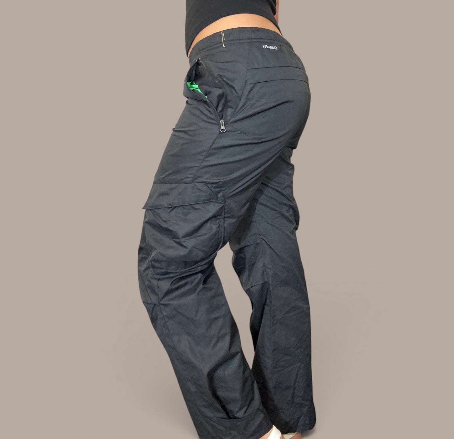 nike vintage grey active wear tack pants
