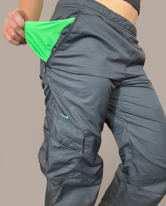 nike vintage grey active wear tack pants