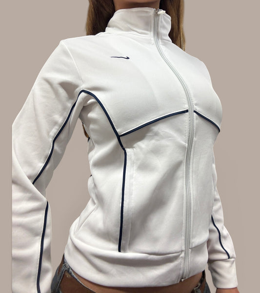 nike white zip women's
