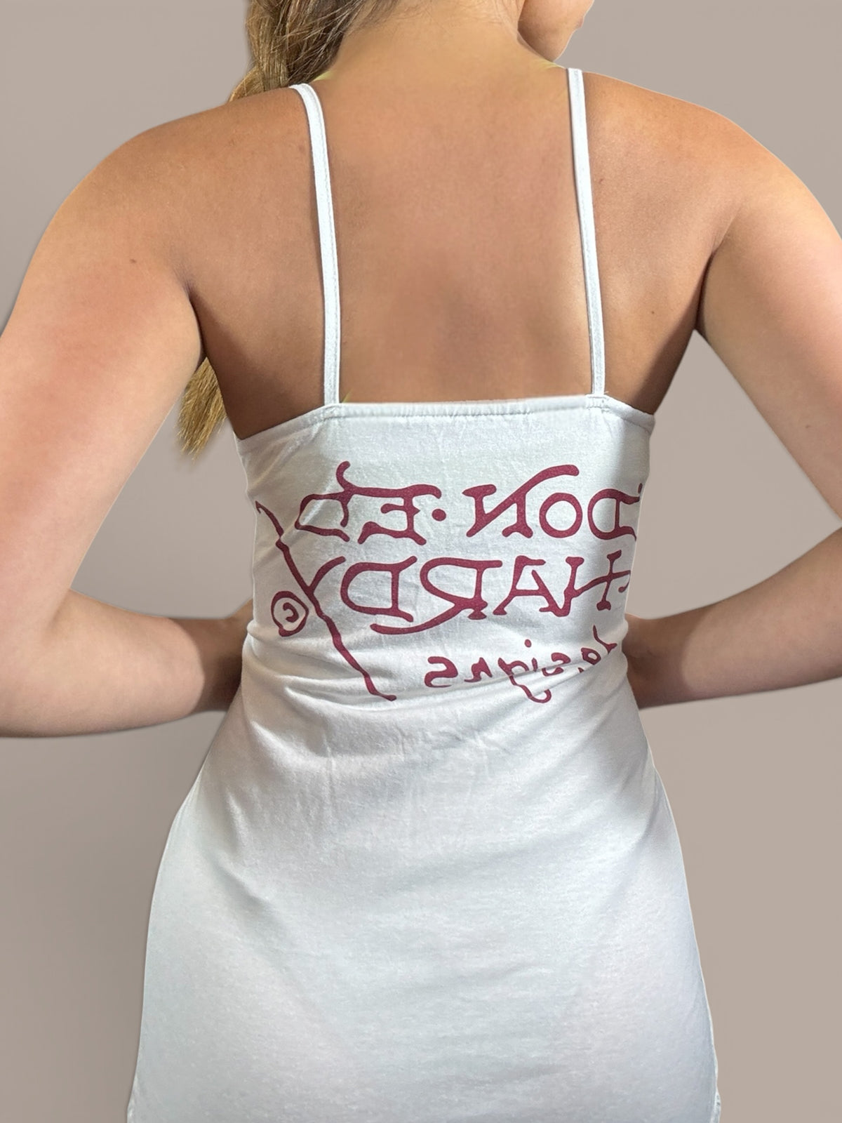 ed hardy white graphic night dress