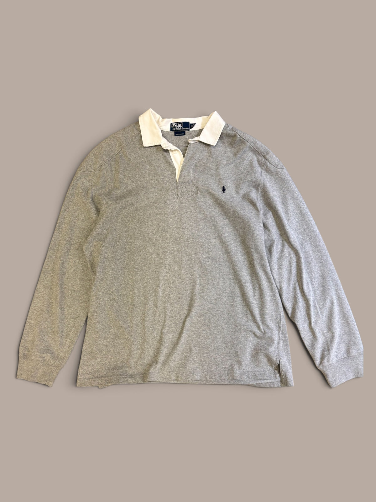 ralph Lauren grey long sleeve polo style