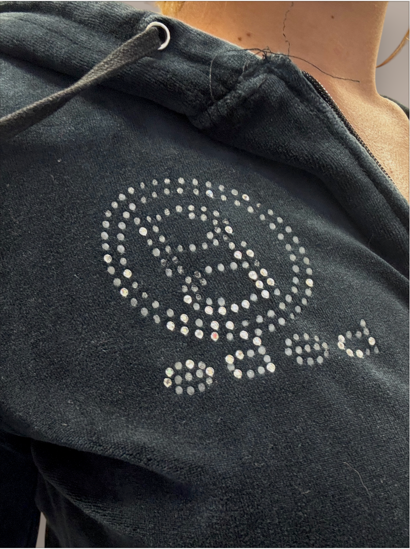 Navy blue Bebe zip up hoodie