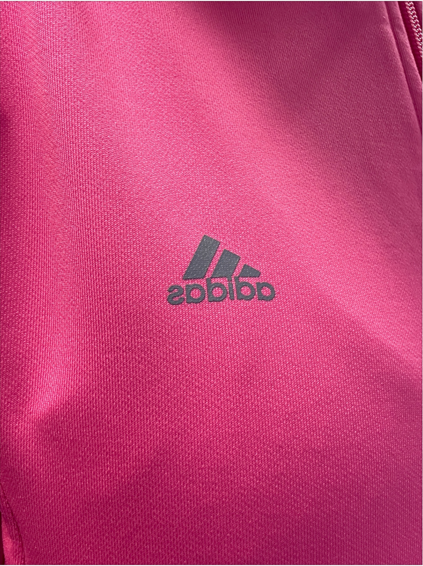Neon pink vintage Adidas zip up jacket