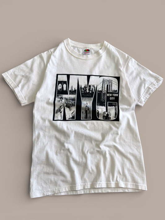 NYC Vintage White Graphic Shirt