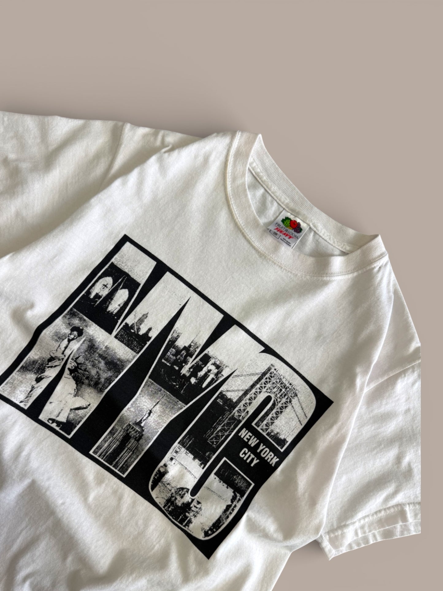 NYC Vintage White Graphic Shirt