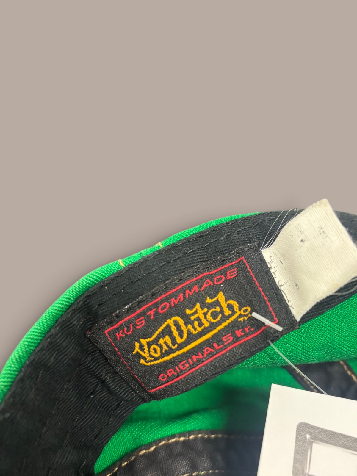 von dutch cap green with brown detailing