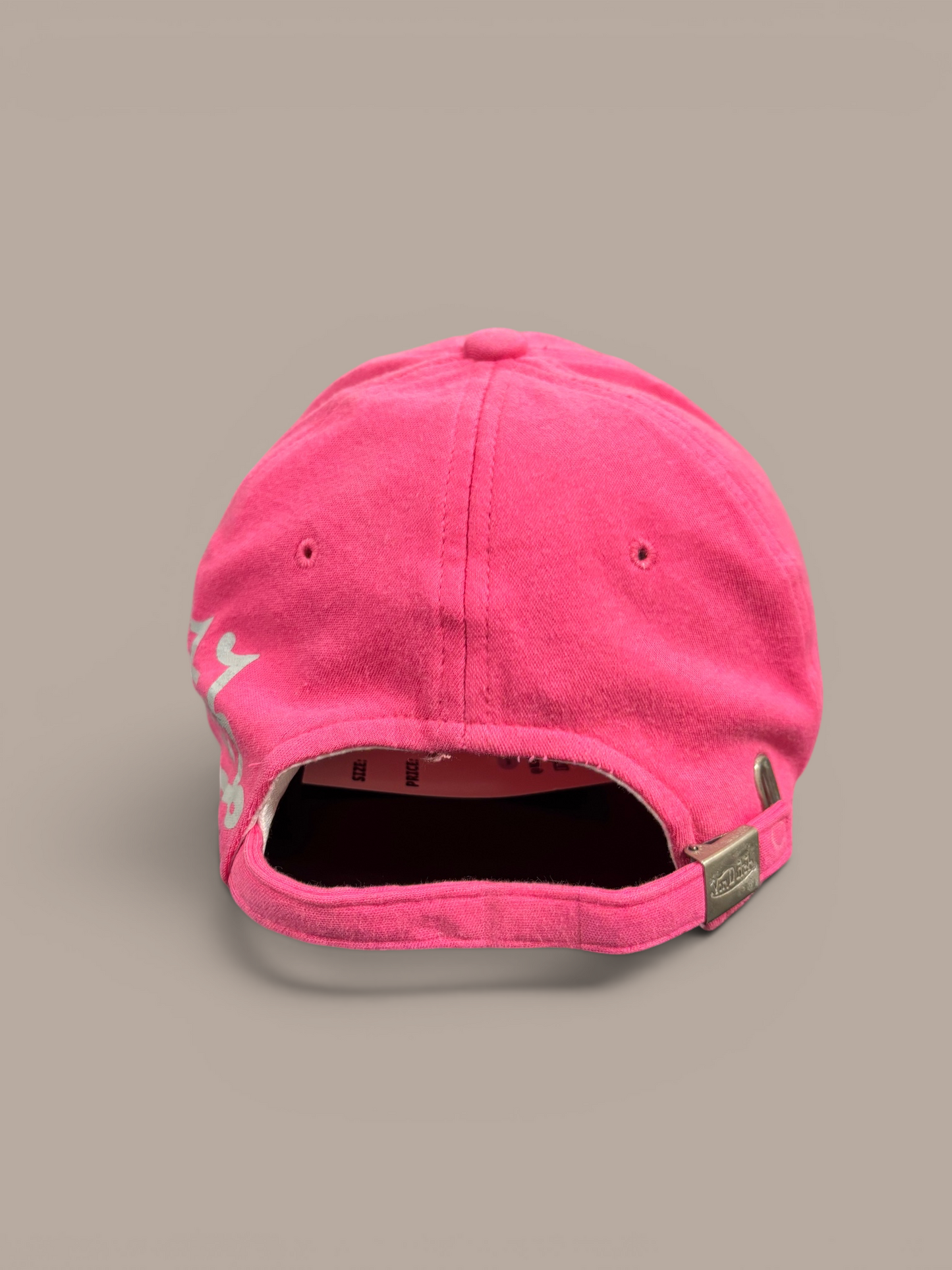 von dutch pink cap with logo on side