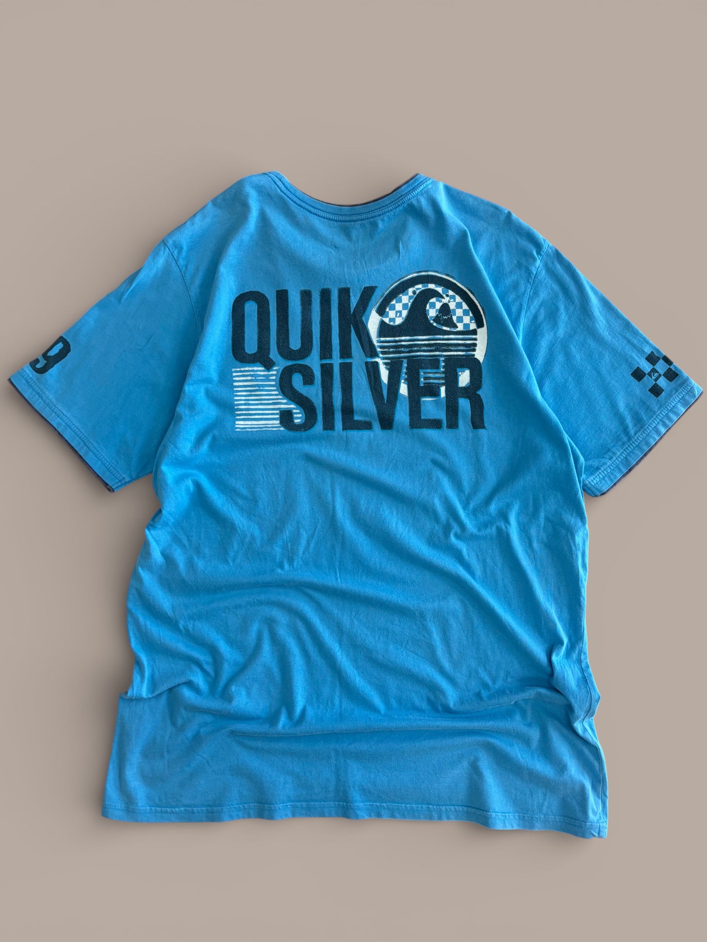 Quicksilver blue vintage graphic shirt
