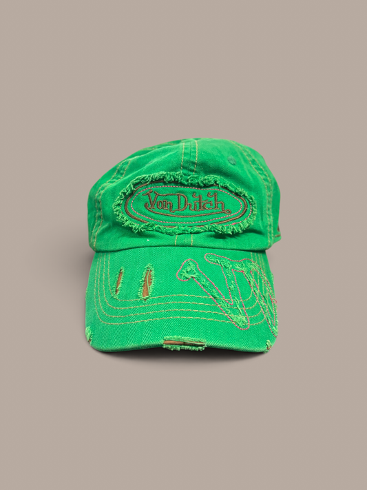 von dutch cap green with brown detailing