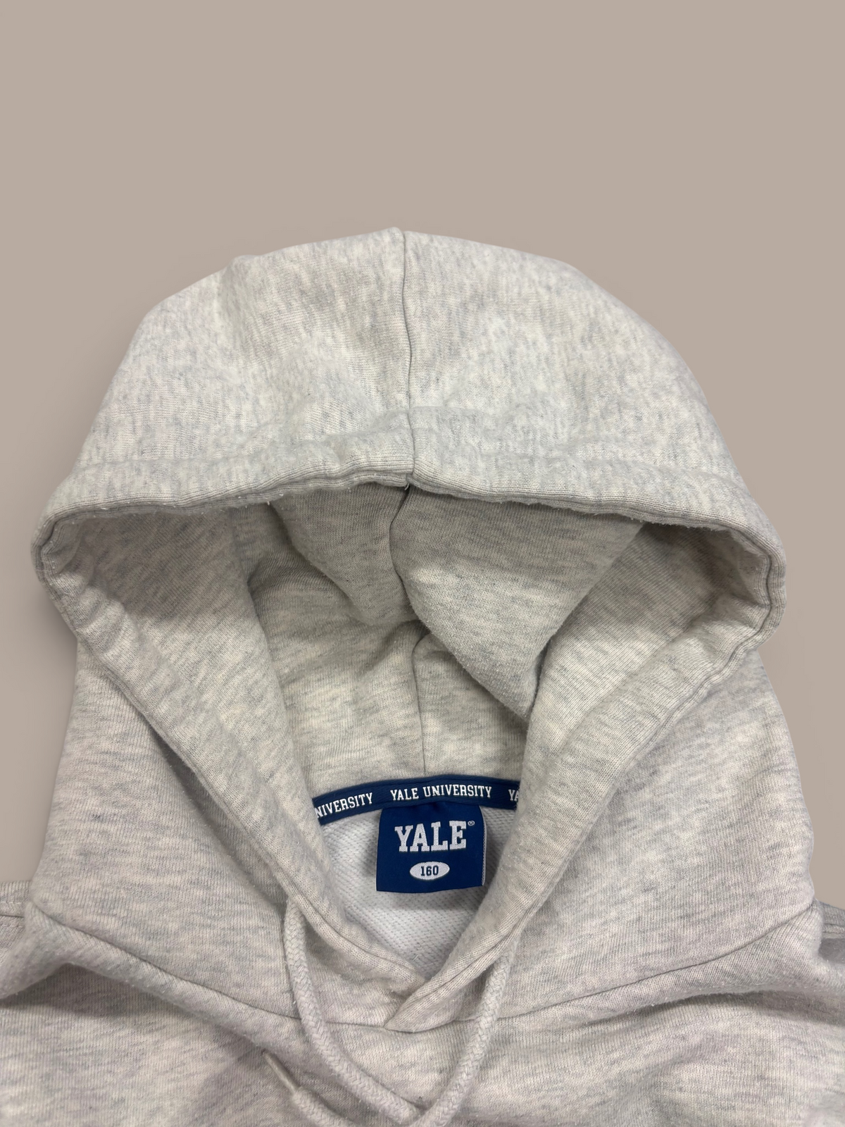 yale vintage hoodie grey