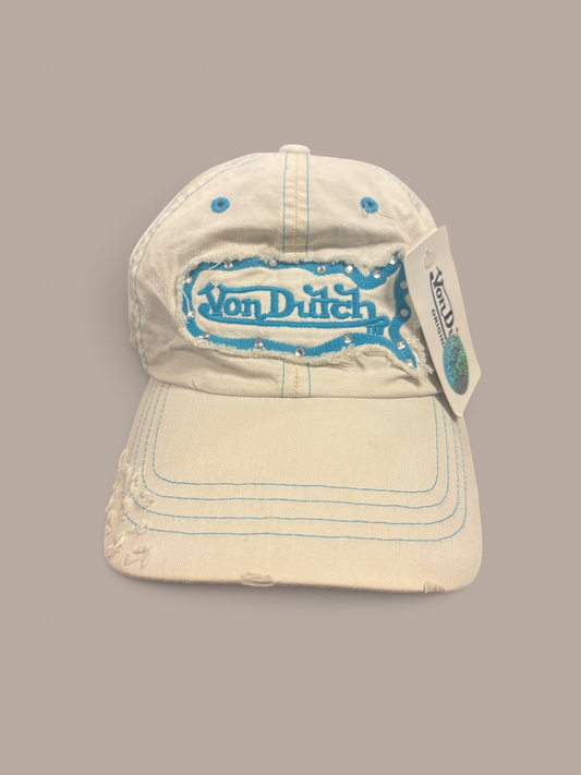 von dutch cap white and blue detailing dead-stock