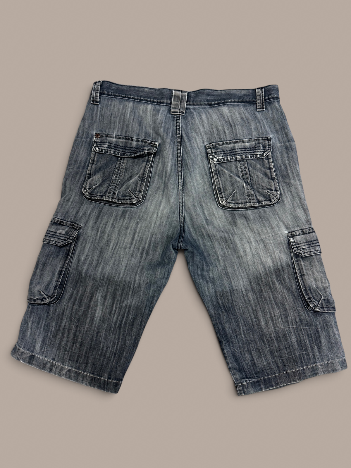 easy street mens denim cargo jorts