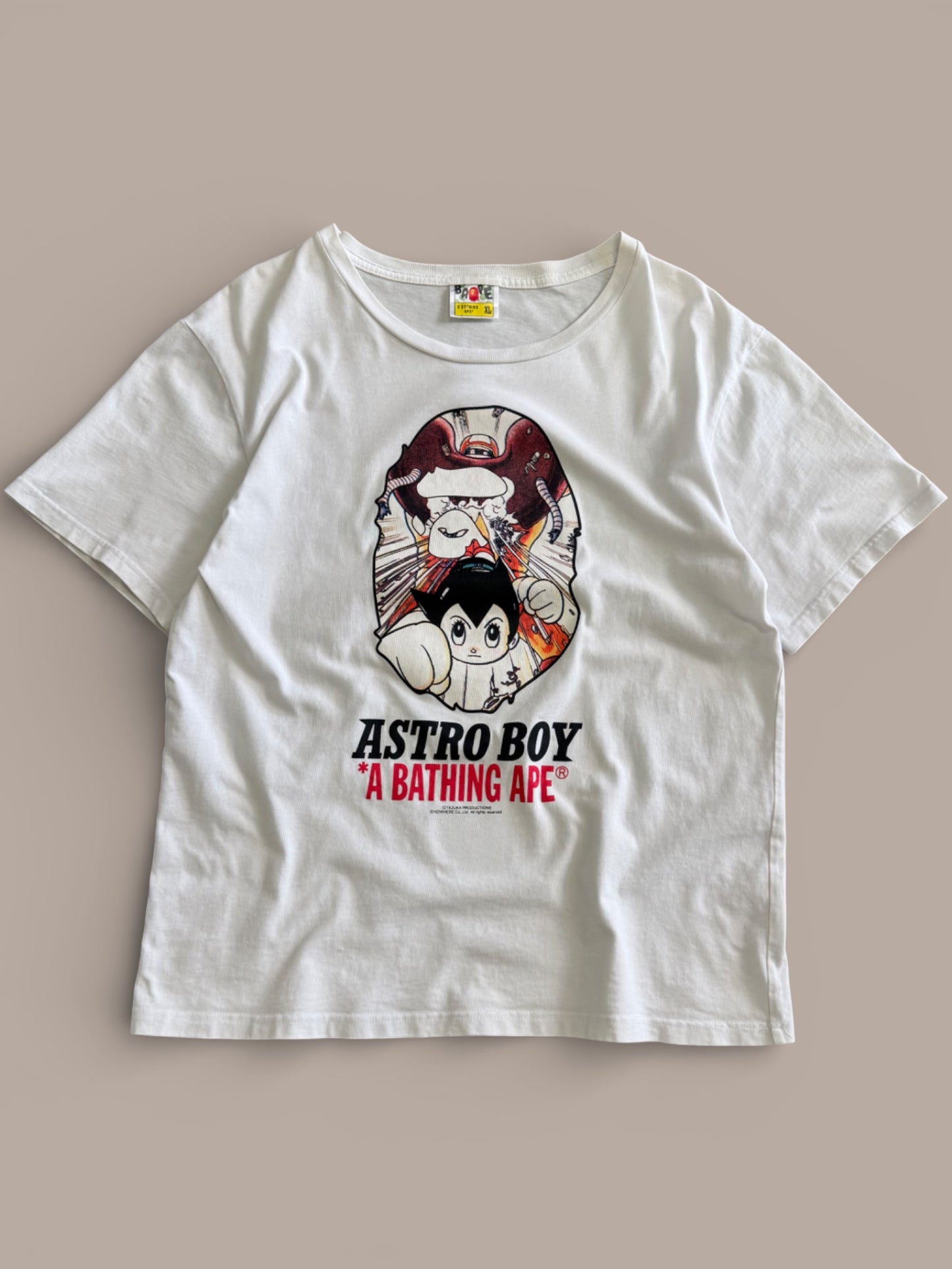 RARE Astro Boy X A Bathing Ape White Mens Shirt