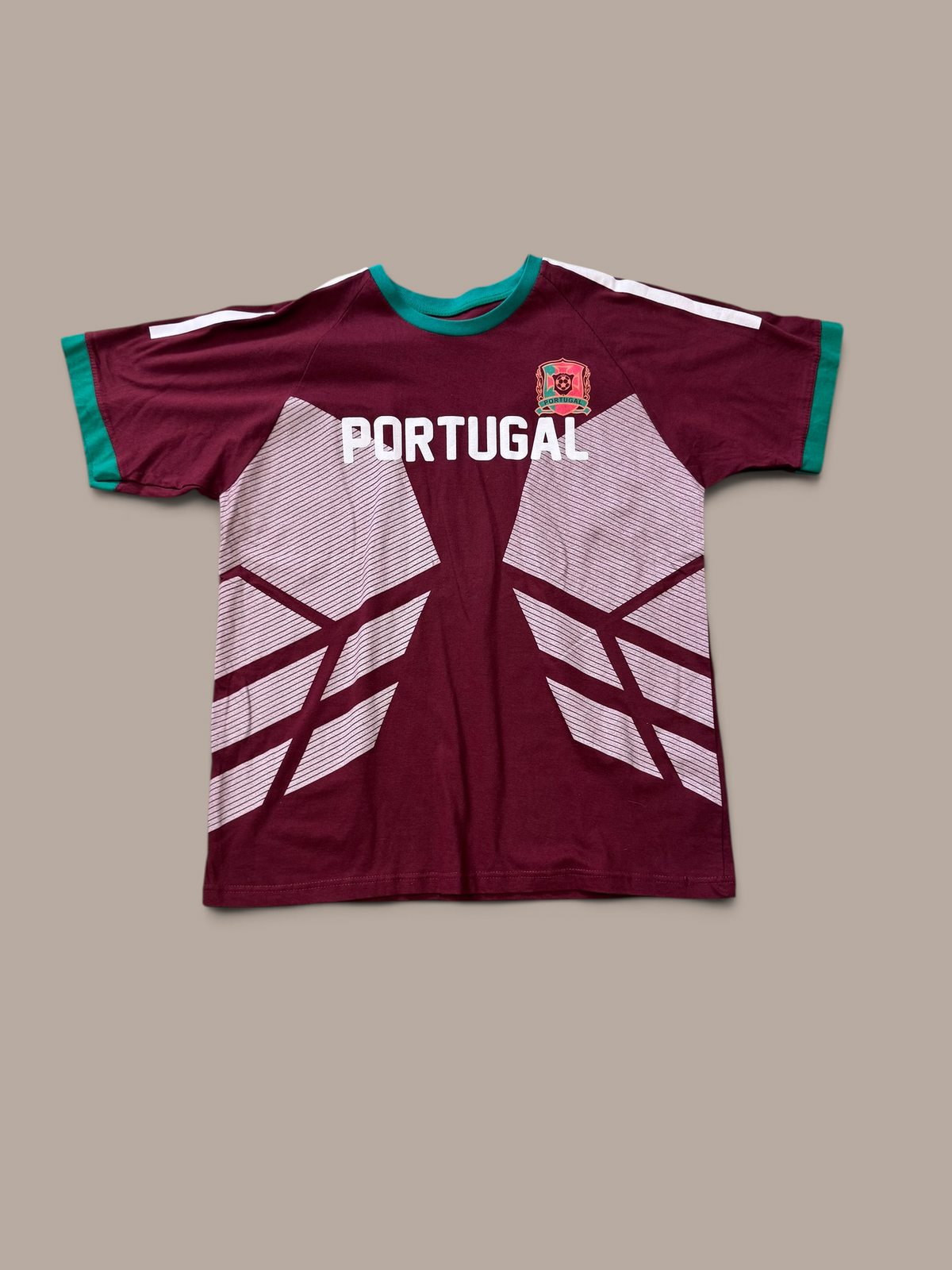 T-Zone burgundy mens sports shirt
