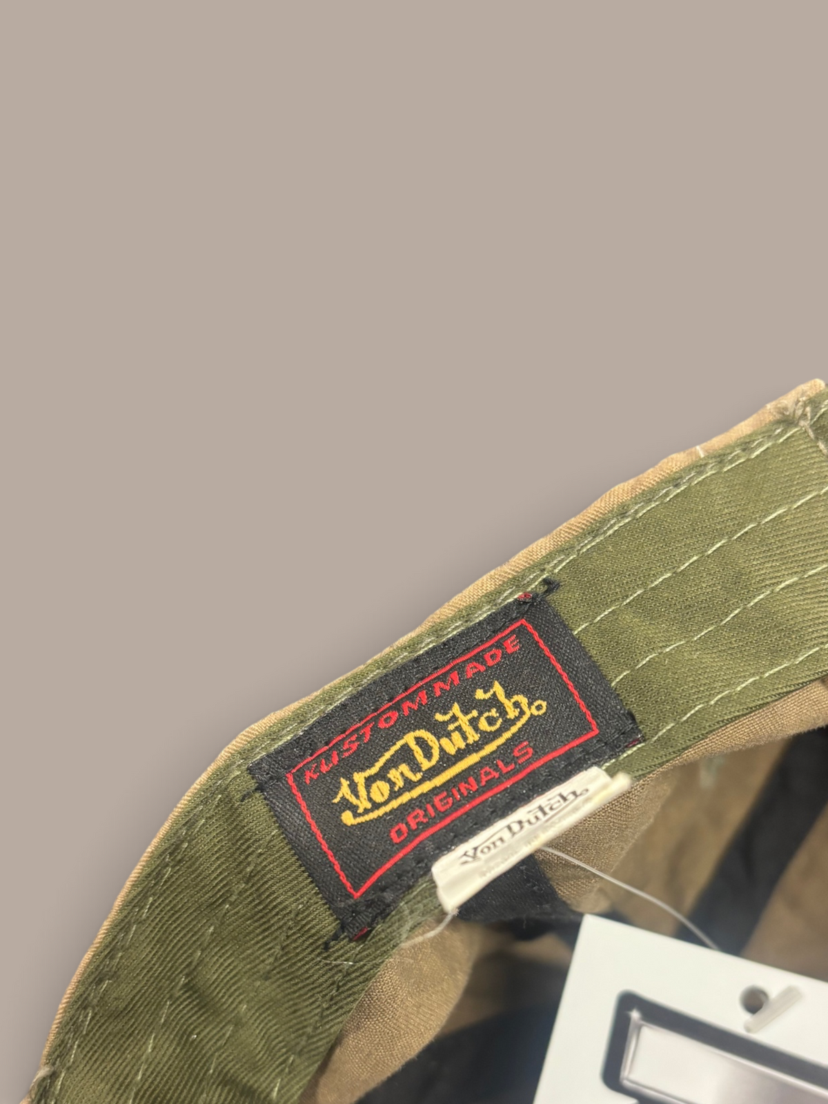von dutch cap off green off white detailing.