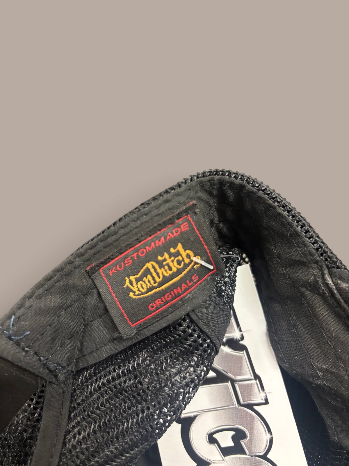 von dutch cap black with dimonties silver detailing