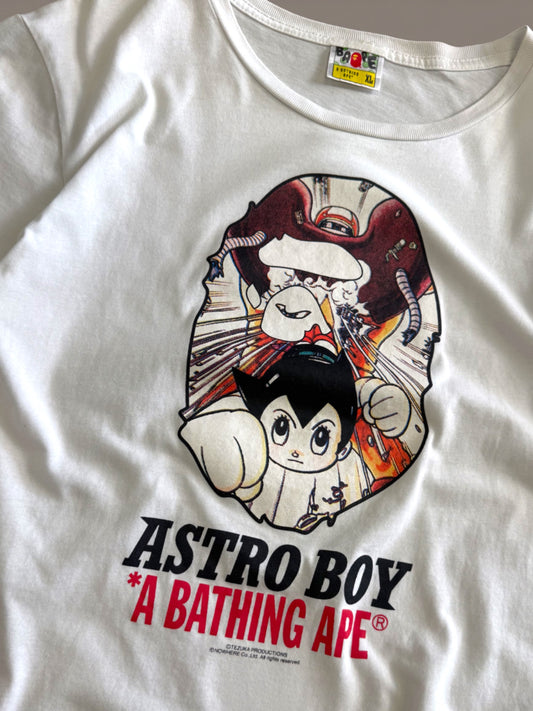 RARE Astro Boy X A Bathing Ape White Mens Shirt