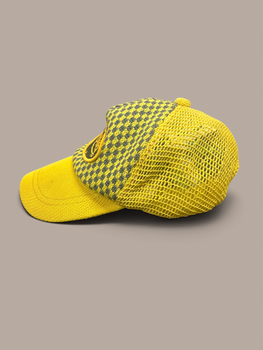 von dutch cap yellow knitted style trucker