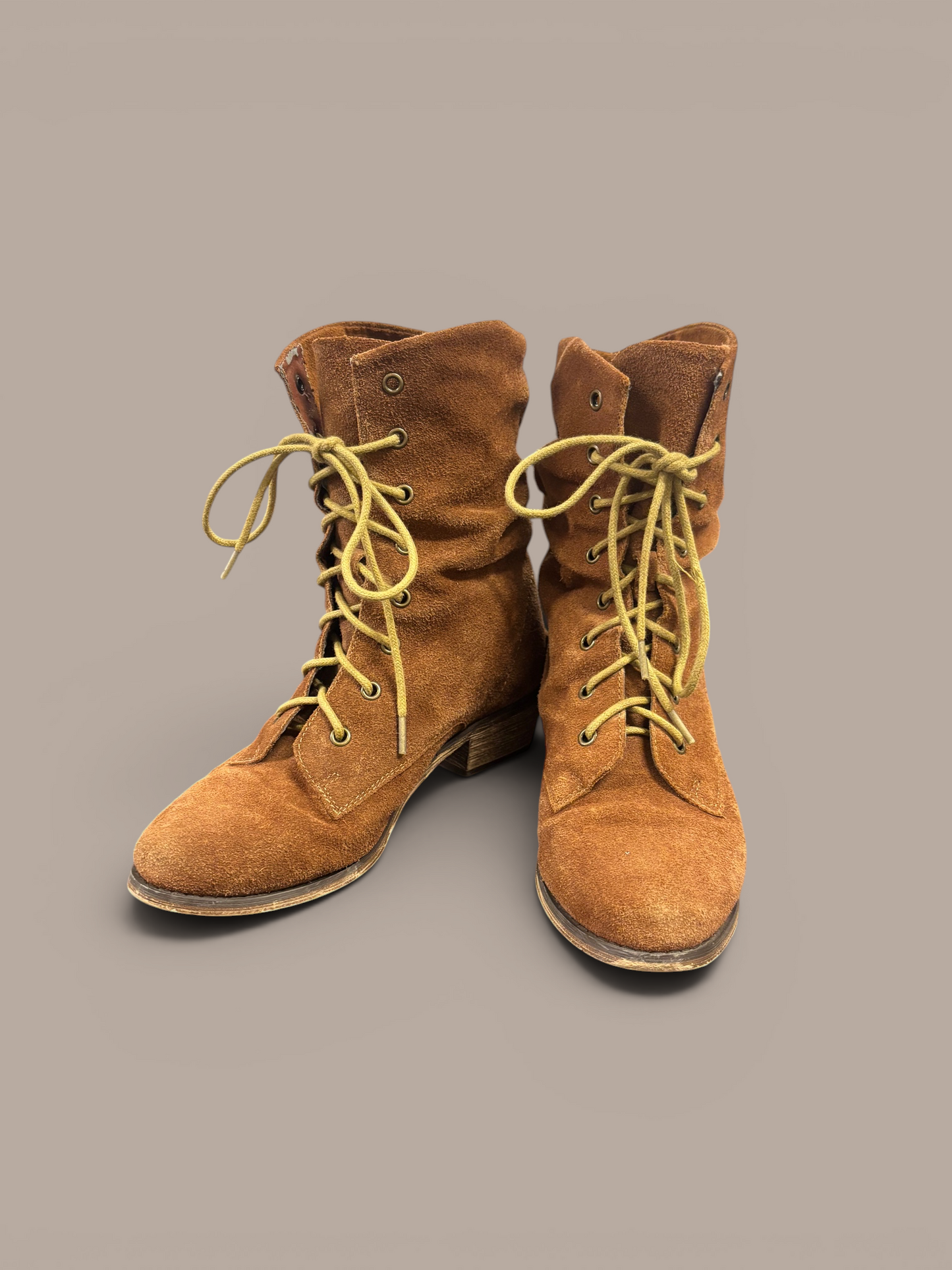 vintage suede leather boots