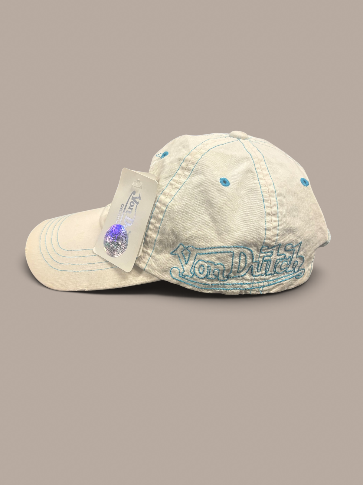 von dutch cap white and blue detailing dead-stock