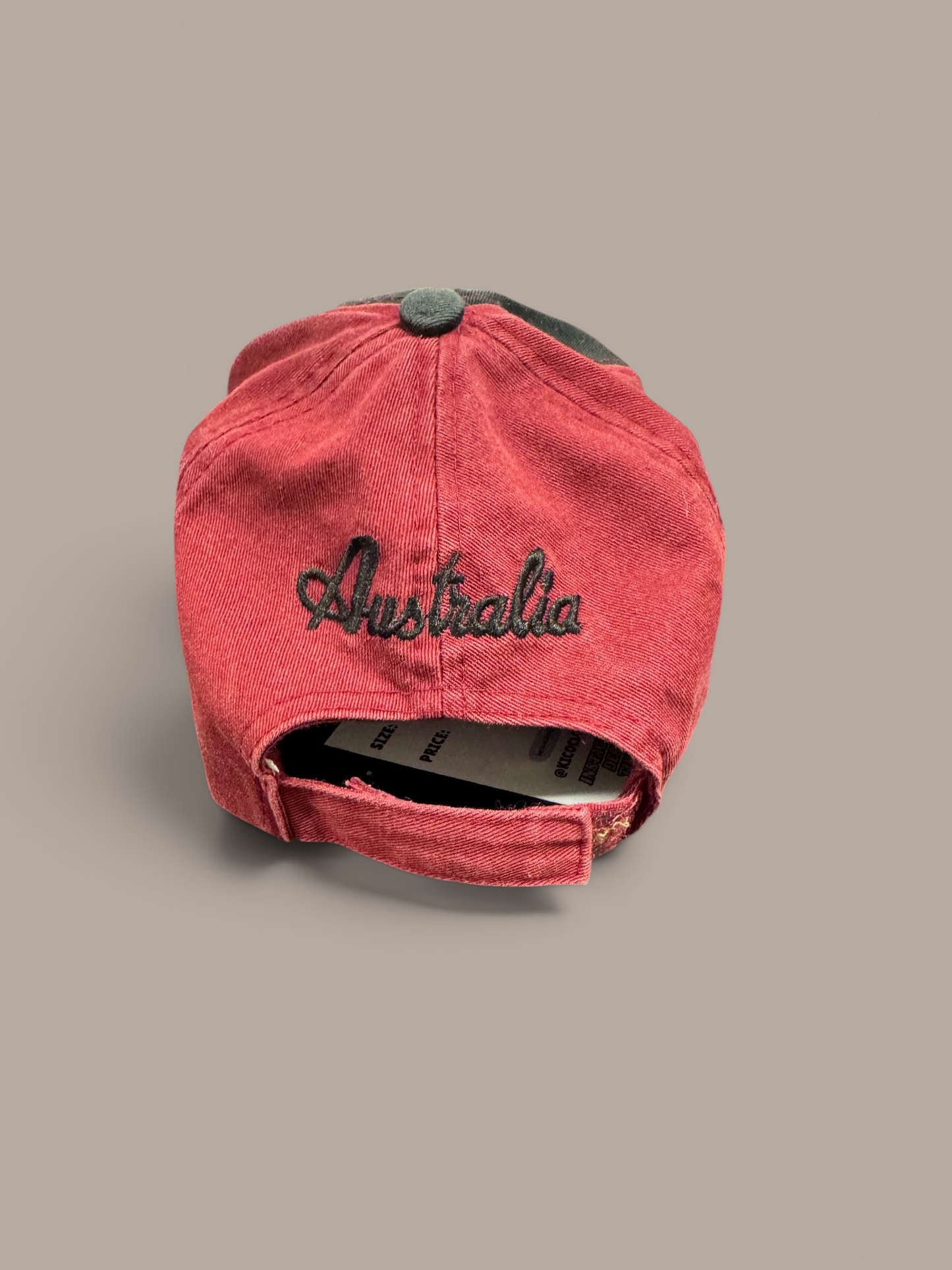 bloxley vintage red and grey brisbane cap