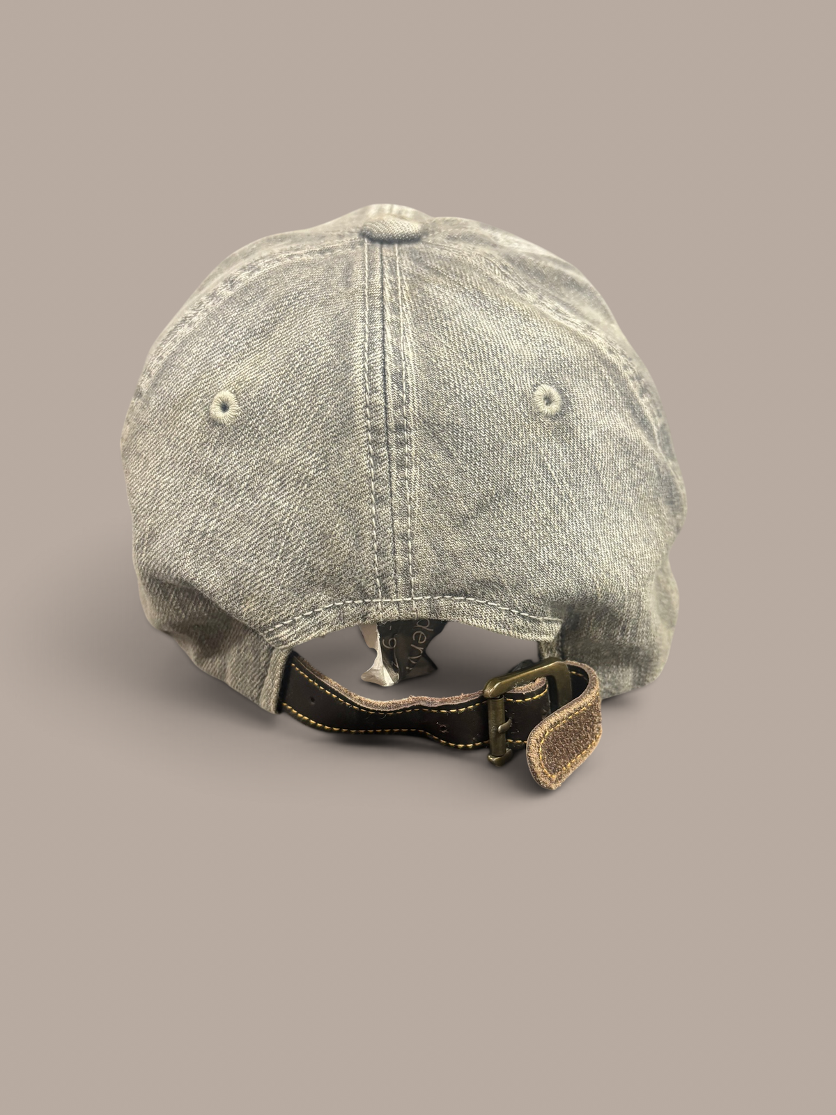von dutch cap grey with pink detailing leather strap