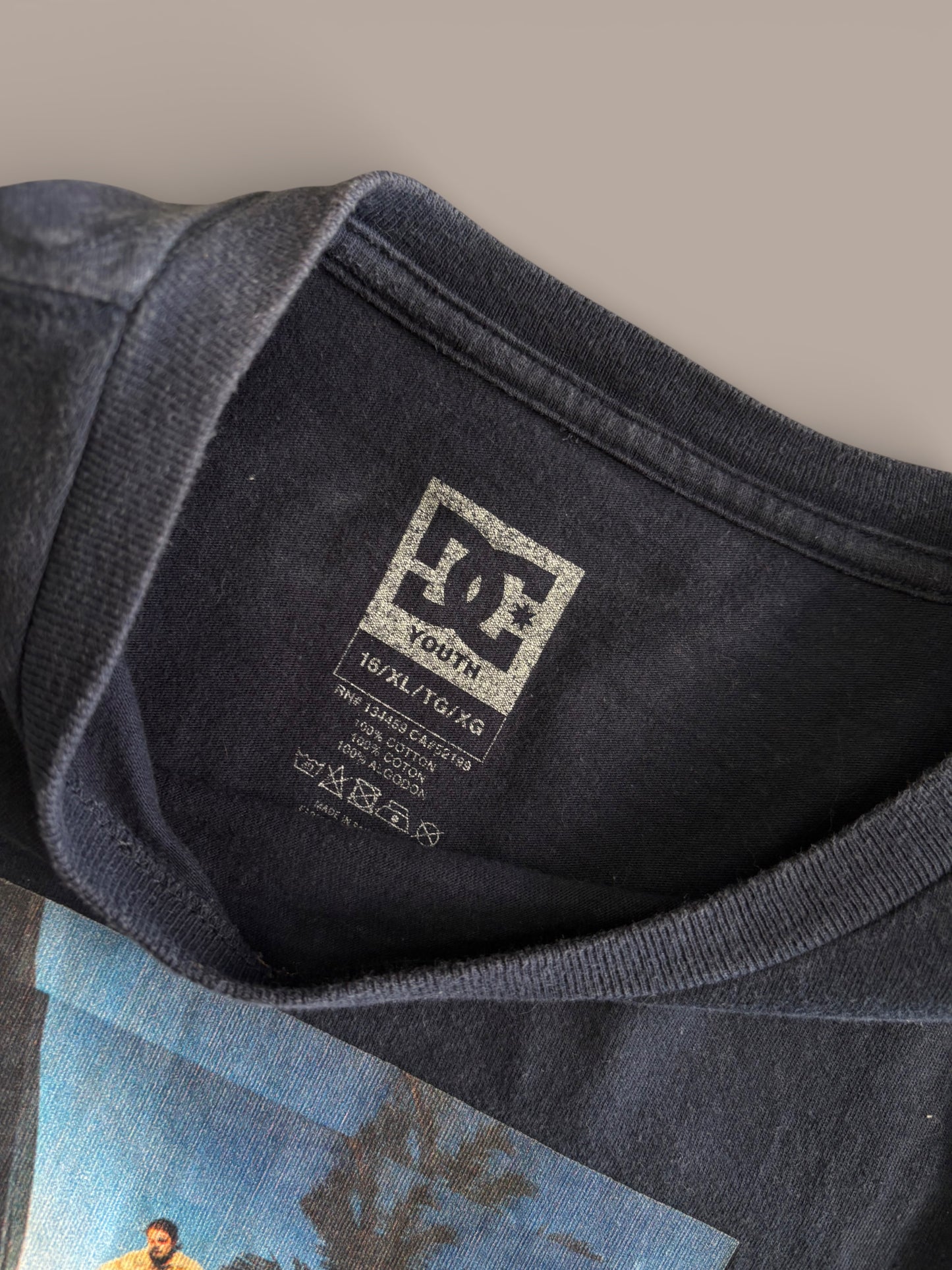 DC dark blue mens graphic tee