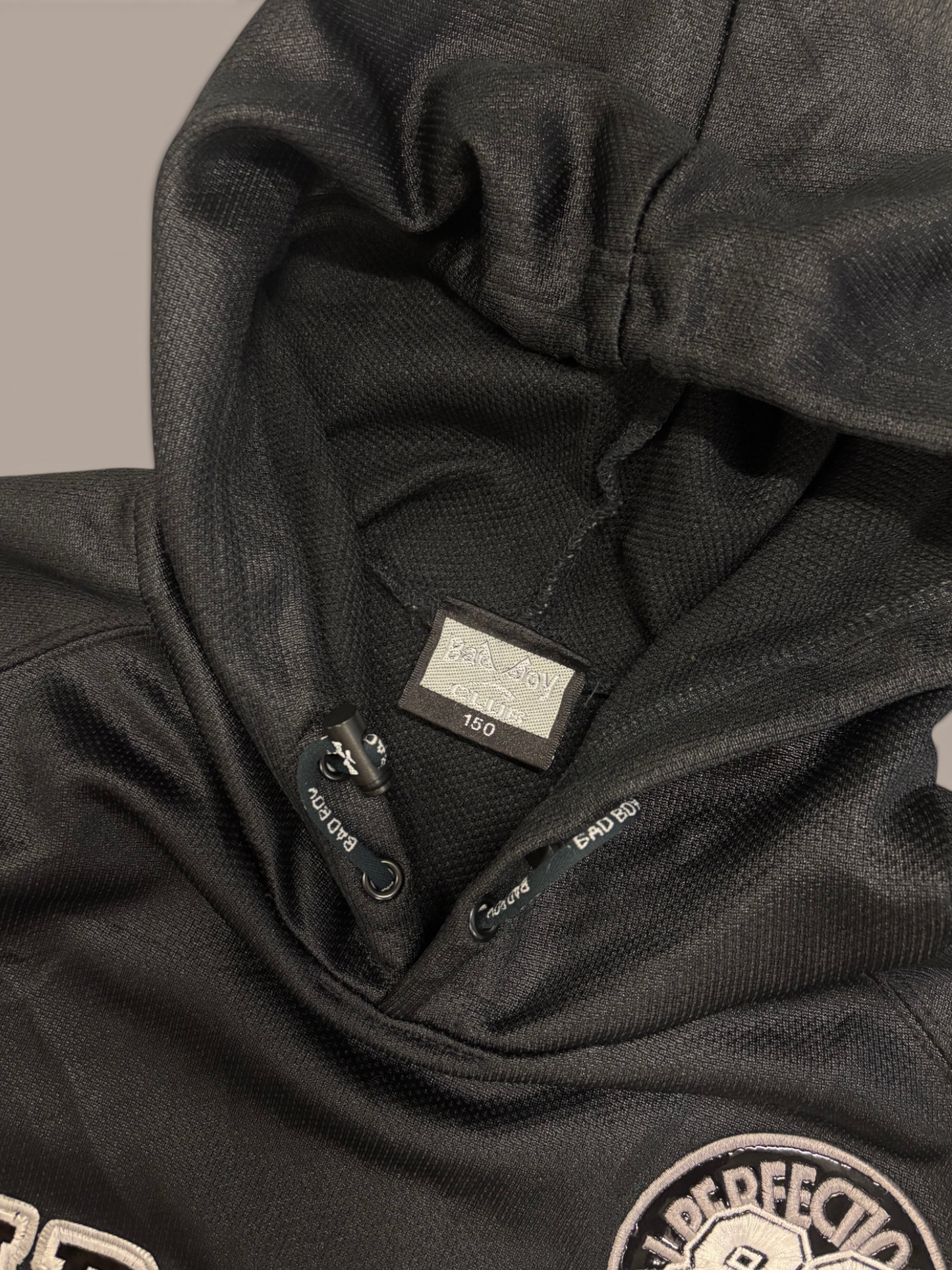 bad boy vintage mens black graphic zip up